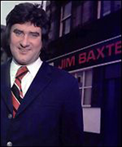 Jim Baxter outside his pub